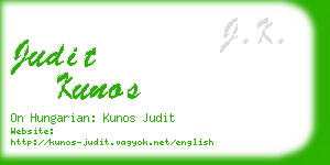 judit kunos business card